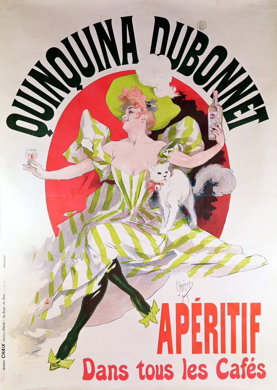 Quinquina Dubonnet」食前酒の広告ポスター、1895